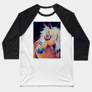 Apache - Native American War Horse Baseball T-Shirt